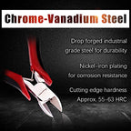 SPEEDWOX Diagonal Pliers Micro Wire Cutters 4 Inches Fine Pliers Precision Side Nipper Mini Plastic Nippers Side Cutting with Spring Angled Head Professional Jewelry Making Tools - style: Tapered Head Diagonal Pliers