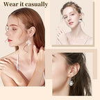 160 PCS/80 Pairs Sliver Earring Hooks Hypoallergenic Ear Wires Fish Hooks with 100 PCS Clear Silicone Earring Backs and 100 PCS Jump Rings Silver Earring Finding for DIY Jewelry Making - color: C style-Silver Earring Hooks