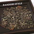 150pcs Vintage Charms Bulk,Antique Bronze Charms Alloy Pendant Charms Jewelry Making Supplies for Necklace Bracelet Earring(Random style)