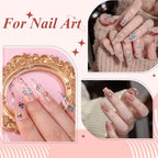 4200 Pcs Nail Art Rhinestones Kit,2-3mm Shiny Gold/Silver/Mixed Colors Rhinestones,3D Pointed Bottom Nail Gems with Tweezers and Dual-end Brush for Manicure DIY Crafts Face Makeup(26-K1-pointed-GS) - color: 26-K1-pointed-GS
