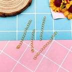 100Pcs Necklace Chain Extender for Jewelry Making,Stainless Steel Bracelets Extender Bracelet Chain Extenders Chains Extensions Tails for Necklaces Bracelet,Anklets,Jewelry Making Supplies(Gold) - color: 100pcs Gold