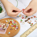 Hicarer 100 Pieces Butterfly Charms for Jewelry Making Mixed Butterflies Charms Colorful Alloy Pendant Jewelry Butterfly Charm for Necklaces Bracelets Earrings DIY Supplies Mother Women