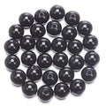AD Beads Natural Gemstone 10mm Round Loose Beads Big Hole 2mm Sized 30pcs (Black Agate) - color: Black Agate