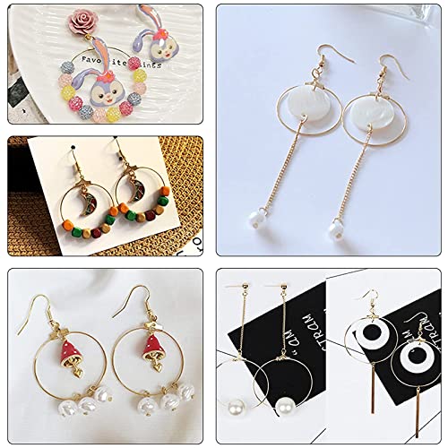 UNICRAFTALE 80pcs 4 Styles Beading Hoop Earrings Stainless Steel Hollow Hoop Earrings Finding Mixed Shapes Hoop Pendant Component for DIY Earrings Jewelry Making - size: 4 Styles-1