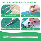 17Pcs Hobby Model Basic Tool Kit Contains Flush Pliers, Mini File, Crafting Knife with Replacement Blades, Tweezers, Professional Modeling Building Fixing Set for Gundam