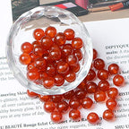 AD Beads 8mm Natural Round Loose Beads 110 Pieces, for Making 108 Mala Prayer Beads Necklace, Bracelet & Yoga Meditation, Jewelry Design (Carnelian) - color: Carnelian