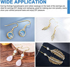 925 Sterling Gold Earring Hooks 120 PCS/60 Pairs, Ear Wires Fish Hooks, Hypo-allergenic Jewelry Findings Parts with 120 PCS Clear Silicone Earring Backs Stoppers - size: 120pcs-Gold
