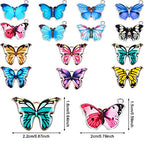Hicarer 56 Pieces Alloy Butterfly Pendant Charms Colorful Butterfly Crafts Charms for Jewelry Making Bracelets Earrings Necklace DIY Making Supplies (14 Colors)