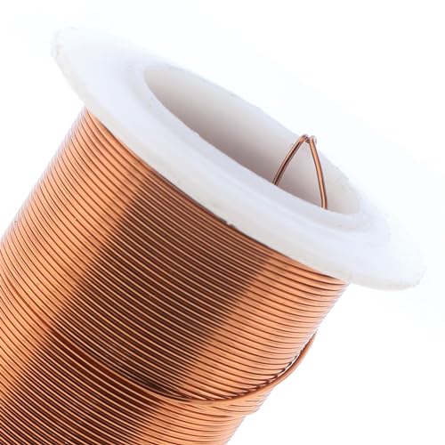 The Beadsmith Wire Elements 24-Gauge Lacquered Tarnish-Resistant Copper Wire for Jewelry Making, 30 Yard, 27.43 Meter Spool (Antique Copper) - color: Antique Copper, size: 24 Gauge