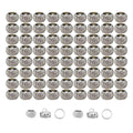 PAMIR TONG 110pcs 13mm White Rhinestone Round Resin Beads for DIY Jewelry Making & Crafts - color: PT413 White Rhinestone