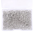 BEADIA Platinum Plated Jump Rings Non Tarnish 6mm 400pcs for Jewelry Making Findings - color: Platinum, size: 0.7x6mm