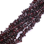 HAAMIIQII 4-6mm Natural Garnet Chips Irregular Chip Stones Loose Gemstone Energy Healing Beads for Jewelry Making 30 Inch Strand - color: Garnet