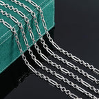 UMAOKANG Stainless Steel Paperclip Chain for Jewelry Making Paper Clip Link Chain on Spool with Lobster Clasps and Jump Rings - color: Paperclip (Steel)