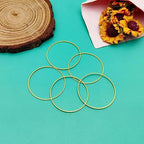 40pcs 40mm Earring Hoops for Jewelry Making,Earrings Beading Hoop Earring Finding Round Beading Hoop Open Bezel Pendant Frame for DIY Crafts Accessories Supplies Women Gifts(Gold) - color: 40pcs;40mm;Gold