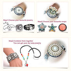 10PCs Mixed Style Rhinestones Snaps Jewelry Charms Buttons 18/20mm for Interchangeable Snaps Jewelry Making Women DIY Button Bracelets Necklaces Rings Brooch Accessories (Purple) - color: Purple
