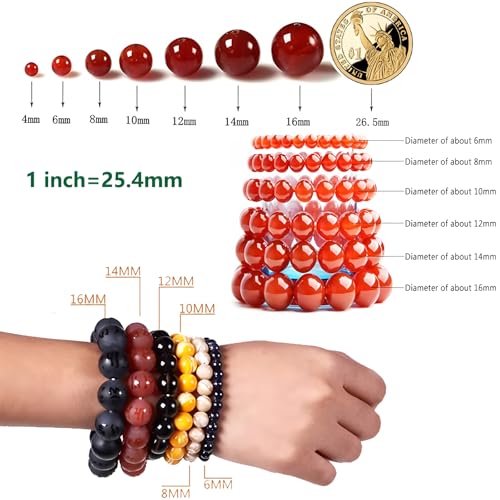 HAAMIIQII 6mm Natural Black Gold Obsidian Beads Round Loose Gemstone Beads for Jewelry Making Strand 15 Inch (60-65pcs) - color: Black Gold Obsidian, size: 6mm 60pcs