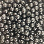 1,000 Round Black Acrylic Beads 8mm Diameter with 2mm Hole - color: Black, size: 8mm