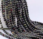 Natural Stone Beads 100pcs 6mm Dragon Blood Stone Round Genuine Stone Beading Loose Gemstone Hole Size 1mm DIY Smooth Beads for Bracelet Necklace Earrings Jewelry Making (Dragon Blood Stone Red,6mm) - color: Dragon Blood Stone Red, size: 6mm