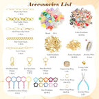 Ecoofor 364 Pcs Keychain Making Kit for Kids & Adults – Includes 20 Keychain Clips, 25 Extender Chains, 136 Charms, Beading Accessories, Jewelry Pliers – DIY Bag Charms & Jewelry Craft Kit Supplies - color: 5 Styles Essential Set