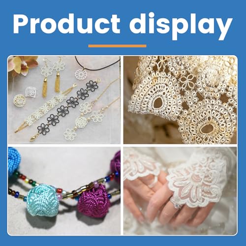 BUTUZE Tatting Shuttle Kit, 5 PCS Plastic Tatting Shuttle with Beading Needles Crochet Hooks Knitting Needles Big Eye Needles Tatting Needles for DIY Hand Lacemaking Craft Tool Weave Yarn Set - size: 5 PCS
