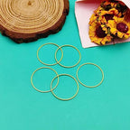 60pcs Earrings Beading Hoop 30mm Round Earrings Findings Round Beading Hoop Open Bezel Pendant Frame Hypoallergenic Earring Beadings Hoops for Jewelry Making DIY Crafts Art Creation Gift(Gold) - color: 60pcs;30mm;Gold