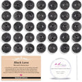 AD Beads 8mm Natural Round Loose Beads 110 Pieces, for Making 108 Mala Prayer Beads Necklace, Bracelet & Yoga Meditation, Jewelry Design (Black Lave) - color: Black Lave, size: 8mm-110pcs