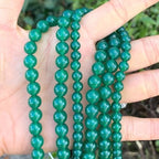 90pcs Adabele AAA Natural Green Agate Healing Gemstone 4mm (0.16 inch) Small Round Loose Beads Gem Stone Spacer for Craft Jewelry Making GC11-4 - color: Green Agate, size: 4mm (90pcs/1 Strand)
