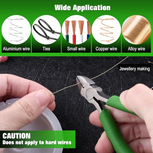 SPEEDWOX 4-Inch Mini Diagonal Cutting Pliers with Wire Stripping Holes for Jewelry Making and Crafting - style: Diagonal Pliers with Stripping Hole