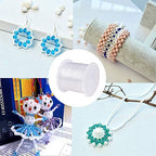 PH PandaHall 80 Yards 0.3mm Transparent Beading Line Clear Fishing Line Invisible Nylon Thread Jewelry String Wire Beading Cords String for Christmas Party Decor, Seed Beads Jewelry Bracelet Making - size: 0.3mm