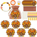 BeYumi Thanksgiving Bracelet Craft Kit - 24 Pack Fall DIY Thanks Letter Beads Friendship Bracelets with Turkey Gift Cards Thankful Craft Kit Party School Classroom Fun Activities for Kids Ages 6-12 - style: THANKS