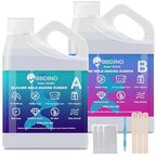 BBDINO Silicone Mold Making Kit, 2.42lb Super Elastic Liquid Silicone for Mold Making, 3h Fast Cure Platinum Molds Making Silicon Rubber for Casting Resin/Silicon/Candle/Soap Molds - color: 38.8 Oz Clear