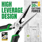 SK 6-Inch Long Nose Pliers, Needle Nose Pliers, High Carbon Steel, Ergonomic Anti-slip Handle for Comfortable Grip - style: 6-Inch Long Nose Pliers