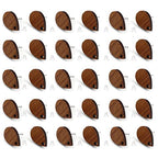 DoreenBeads 30Pcs Natural Wooden Stud Earrings Posts with Loop for Jewelry Making- Water Drop Wood Earring Posts with Ear Backs for Women DIY Earring Making Personalized Jewelry Findings - color: Water Drop