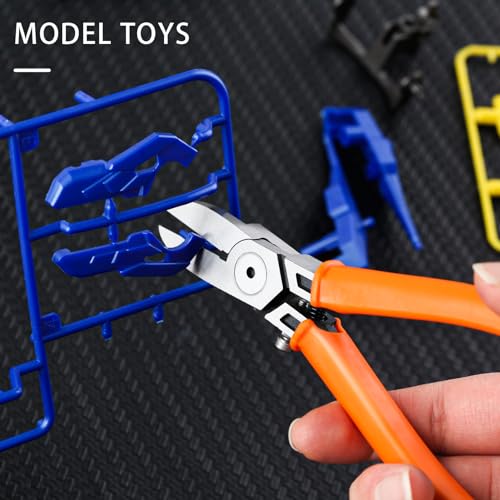 SPEEDWOX Diagonal Cutting Pliers 180 Angled Flush Cutters For Electronic Component Wire Cutters For Jewelry Making Side Cutters For Crafting Model Sprue Wire Clippers Floral Wire Cutter Zip Tie Cutter - style: 180°angle