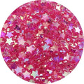 450 PCS Acrylic Star Shape Beads AB Colors Loose Pony Spacer Beads with Hole for Jewelry Making Necklace Earring Key Chains DIY Projects(Rose AB) - color: Rose AB