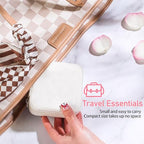 AYGXU Travel Jewelry Box for Women and Girls - Small Case With Initial A-Z - Teacher Gifts - color: white, size: no letter