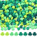 SUNNYCLUE 1 Box 300pcs St. Patrick's Day Clover Beads Lucky Clover Beads Good Luck Shamrock Irish Green Three Leaf Shape Clay Loose Spacers for Jewelry Making Supplies Birthday Wedding Crafts DIY - style: Style 2
