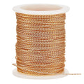 BENECREAT 22 Gauge 39 Ft Tarnish Resistant Brass Craft Wire, Gold Round Twist Jewelry Wire for Necklace Bracelet Making and Other Handmade Project