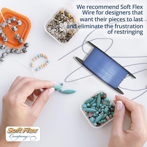 Soft Flex 49 Strand Beading Wire - Medium 0.19 Diameter - 100 Feet Nylon Design Wire - style: Tanzanite