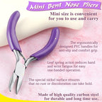SPEEDWOX Mini Bent Nose Pliers - Jewelry Making Tools with Curved Small Pliers - style: Bent Nose Pliers