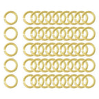 uxcell 50Pcs Open Jump Rings, 12mm/0.47" OD Brass Jump Ring Connectors 2mm Thick O Rings for Necklaces Bracelet Jewelry Making Keychain DIY Craft, Gold Tone - size: 12mmx2mm