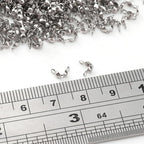 304 Stainless Steel End Caps 2.5x5mm 600pcs Knot Covers for Jewelry DIY Making and Repairing - color: End Caps, size: 2.5x5mm