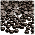 The Crafts Outlet 144pc Pearl Finish Half Dome Beads, Round, 5mm, Golden Caramel Brown