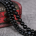 30Pcs Natural Crystal Beads Stone 12mm Black Stripe Onyx Agates Gemstone Round Loose Energy Healing Beads for Bracelet Necklace Earrings Jewelry Making - color: Black, size: 12MM