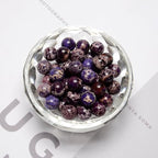 122Pcs(2 Strand/Set) 6mm Purple Imperial Smooth Round Beads Natural Stone Beads AAA Grade Premium Round Gemstone Genuine Real Stone Loose for DIY Bracelet Jewelry String Making - color: Purple Imperial, size: 6mm