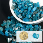 30in Apatite Natural Chip Stone Beads 5-8mm About 230pcs, Irregular Drilled Blue Bead for Bracelets Jewelry Making Supplies for Adults, DIY Crafts. - color: Apatite