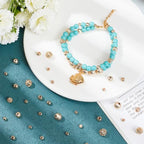 PH PandaHall 120pcs 14K Gold Spacer Beads 4/5/6/8mm Beads Brass Round Beads Metal Loose Beads Long-Lasting Spacers for Clay Bead Summer Bikini Beach Layered Stackable Necklace Bracelet Jewelry Making