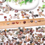 400pcs Natural Chip Stone Beads for Jewelry Making Alashan Agate 5-8mm Irregular Gemstones Healing Crystal Loose Rocks Bead Hole Drilled for Ring Earrings Necklace Bracelet Making DIY Art Crafts - color: Alashan agate(2 Strands-62")