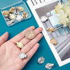 SUNNYCLUE 1 Box 20Pcs 2 Colors Clip on Earrings Findings Round Flat Back Earring Clips Stainless Steel Earring Converters Non-Pierced Earring Settings for Women Adults Jewelry Making DIY Crafts - color: 20pcs 2 Colors Stainless Steel Earring Clips