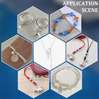 PH PandaHall 180pcs 925 Sterling Silver Plated Open Jump Rings 3/4/5/6/7/8mm O Ring Brass Jewelry Ring Circle Clasp 18~22 Gauge for Jewelry Making Necklace Repair DIY Earring Bracelet Pendant Choker